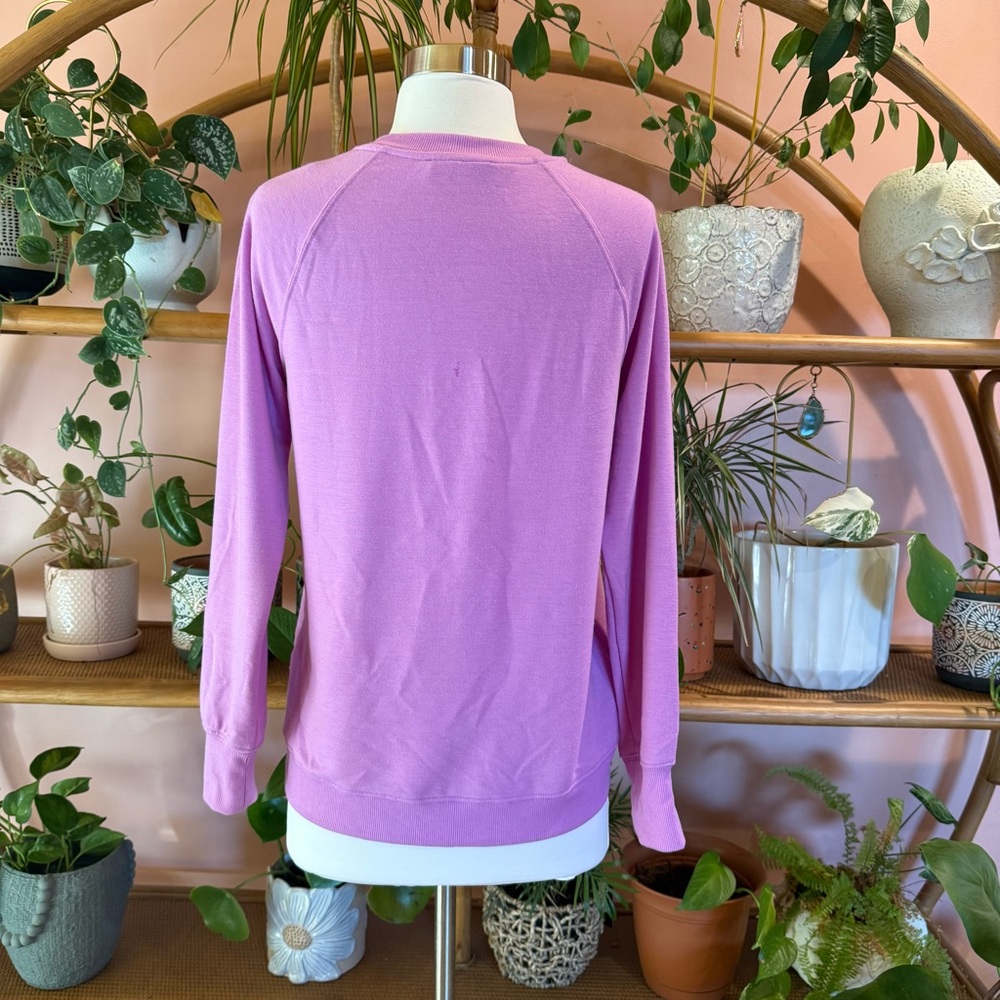 Workshop Republic Clothing See You At Sunset Purple Graphic Sweatshirt XS NWT - Picture 5 of 7